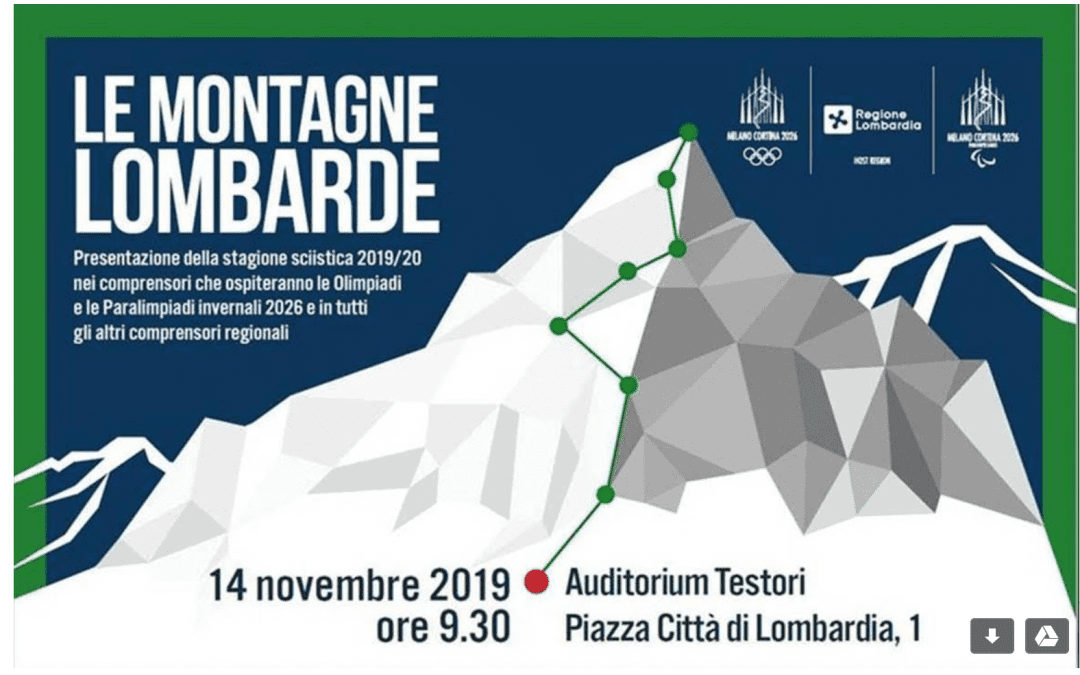 Il 14 novembre a Palazzo Lombardia si apre ufficialmente la stagione degli sport invernali